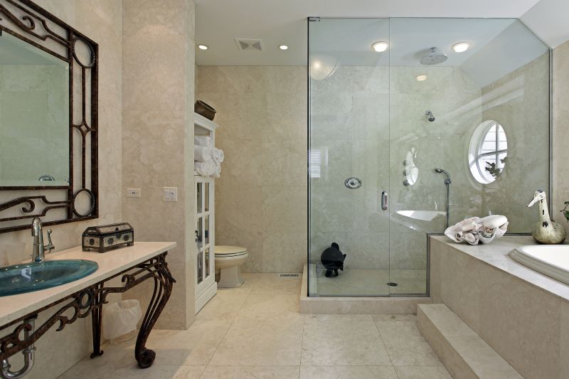 Luxury Bathroom with Glass Enclosure
