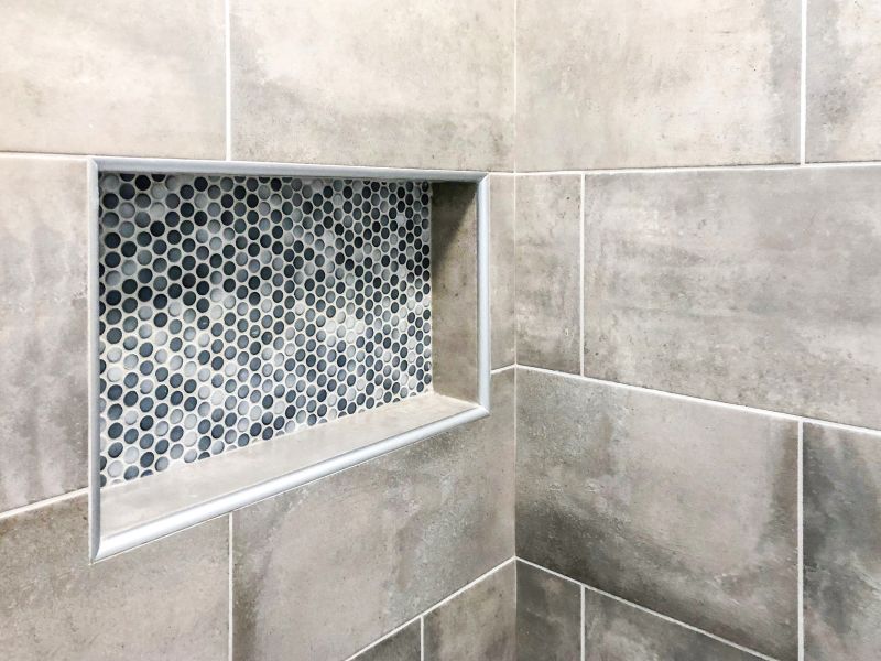 Compact Shower Niche Storage